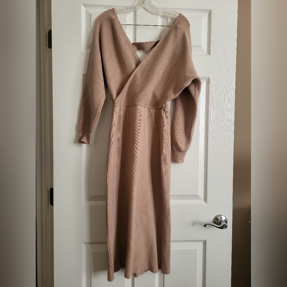 Vici nude sweater dress